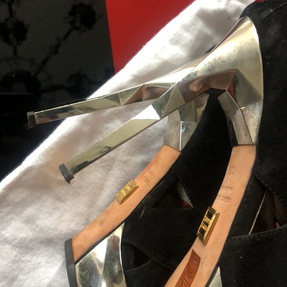 Herve Leger open toe booties, size 7.5 - Picture 4 of 12